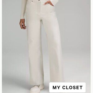 LULUlemon City Sleek Pant in Bone